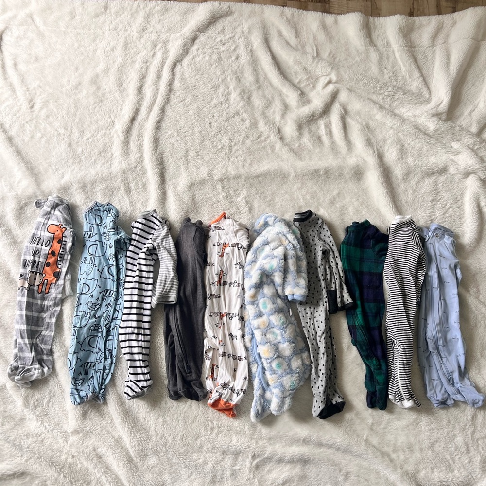Cozy Kids One Piece Pajamas - Assorted Colors
